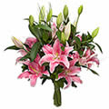 Bouquet longues tiges de lys