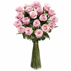 Bouquet de roses rose à longues tiges avec garniture livraison a Les Brenets